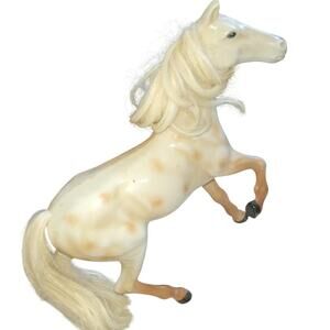9" Vintage Model Appaloosa Horse W/Rooted Mane & Tail